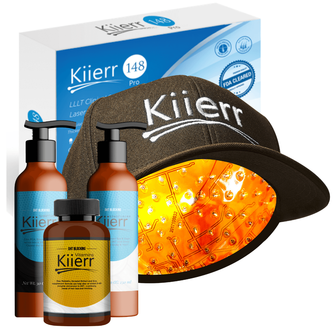 Kiierr 148 Pro Laser Cap Bundle Image Kiierr Laser Hair Caps Hair