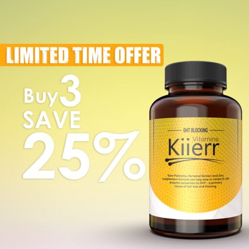 Kiierr Hair Growth Vitamins - buy 3 save 25%