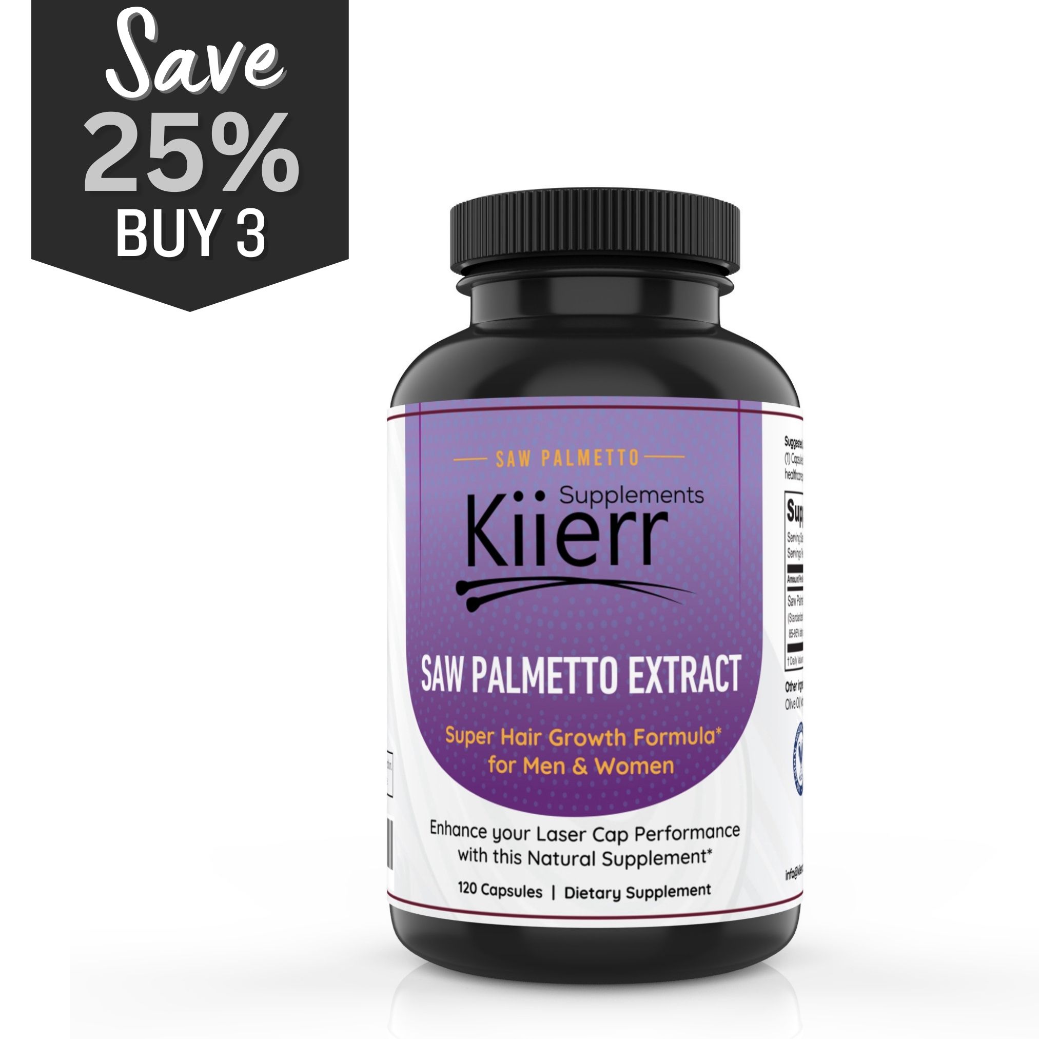 Kiierr Saw Palmetto for Hair Growth Kiierr Laser Hair Caps Hair