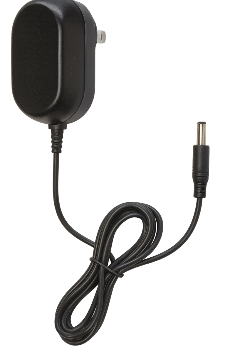 Kiierr Charging Cord for Battery “D” – Black Battery Power Adapter
