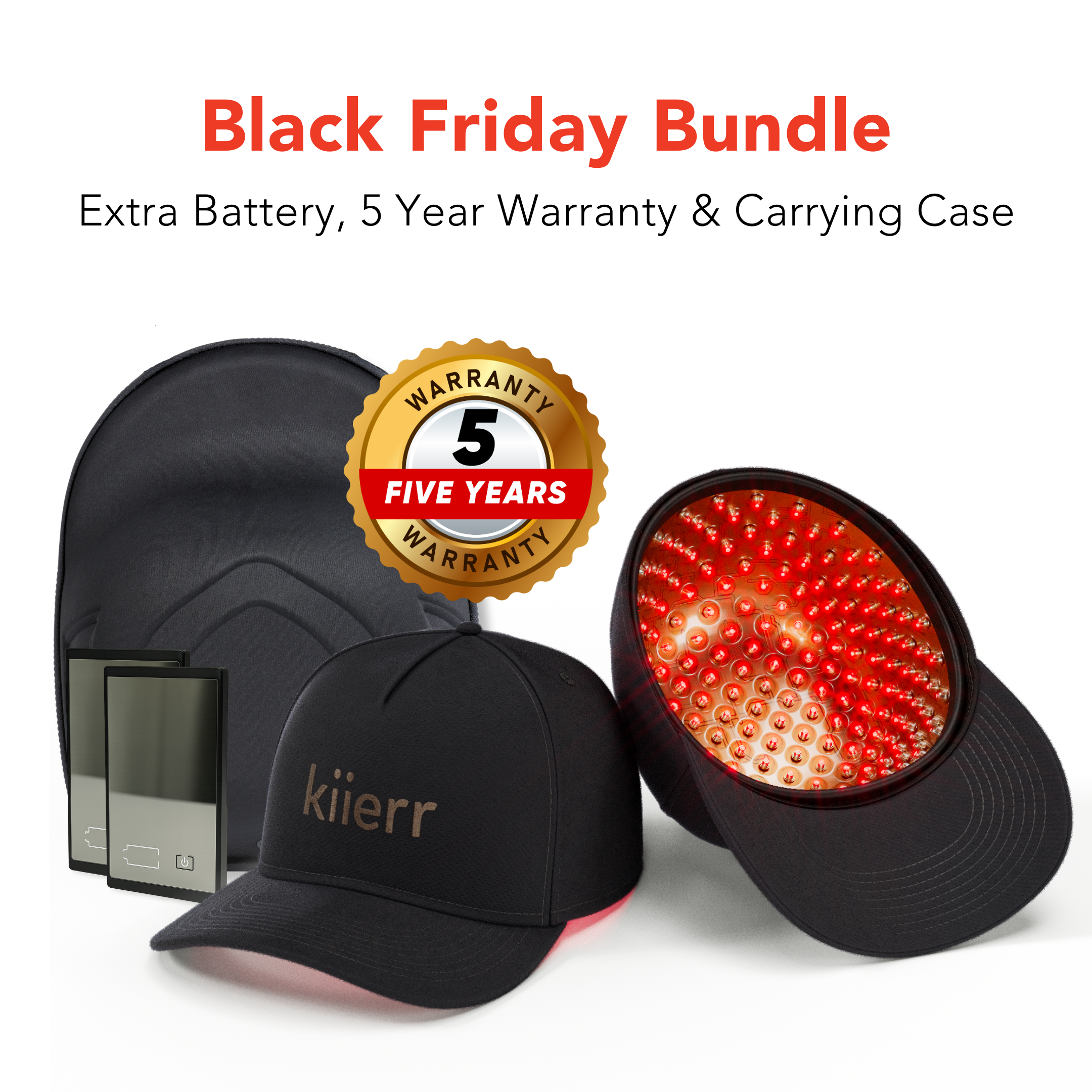 Black Friday Bundle Extra Battery, 5 Year Warranty & Carrying Case